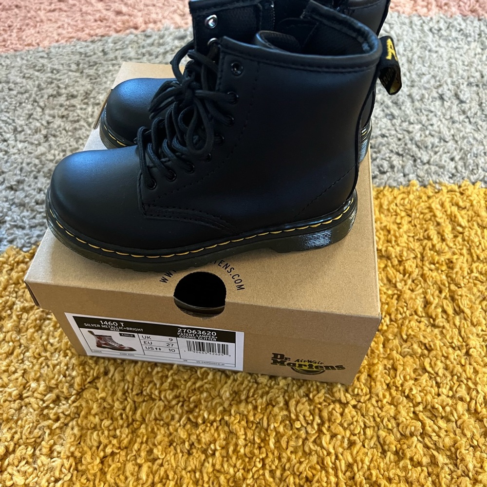 Black Doc Martin 1460 size 10 toddler boot